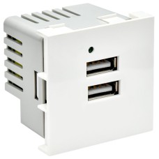Розетка USB A+A 4,2А PRIMER РКЮ-23-40-П белый IEK PR-KK40D-RU-0-2-AA-K01). Розетка USB. IEK