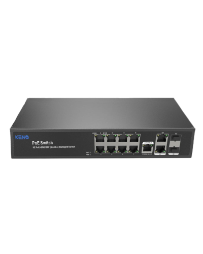 KN-SW802SFP/M2. Коммутатор с питанием по PoE. KENO в Абакане
