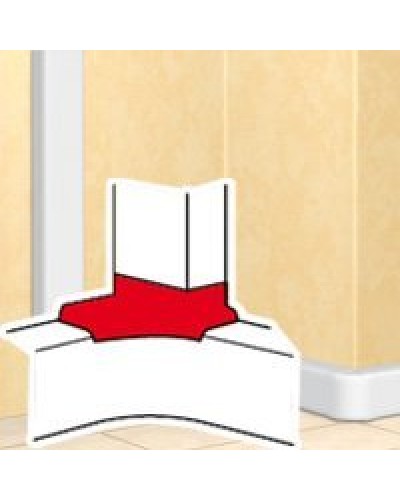 Отвод угловой для короба DLP 35х80/105, 50х80/150 (010763): Отвод угловой в Абакане