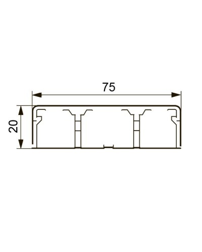 Короб DLPlus 75х20 (030033): Кабель-канал в Абакане