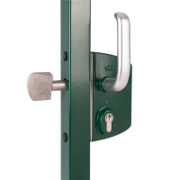 LSKZ4040 U2L (цвет: ZILV, серебро). Замок механический для откатных ворот. Locinox
