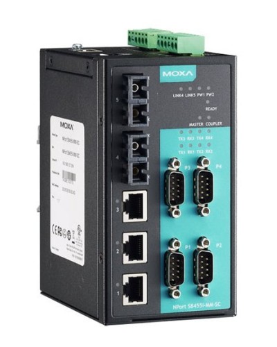 NPort S8455I-SS-SC. 4-портовый преобразователь. MOXA в Абакане