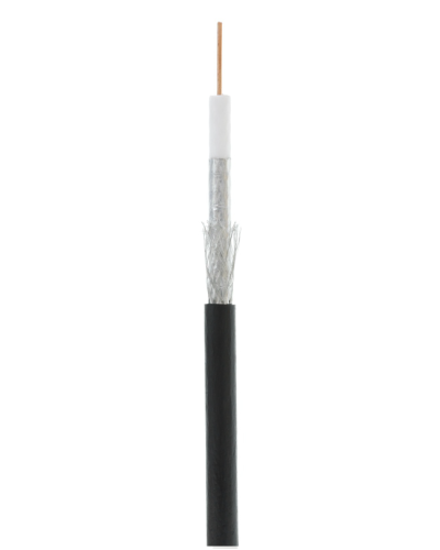 RG-6 CCS, Out, PE (UEC-C2-32123B-BK-3). Кабель коаксиальный омедненный. NETLAN в Абакане