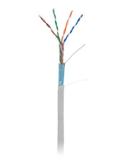 F/UTP 4pair, Cat5e, In,PVC (EC-UF004-5E-PVC-GY-1). Кабель «витая пара» (LAN) для структурированных систем связи. NETLAN в Абакане