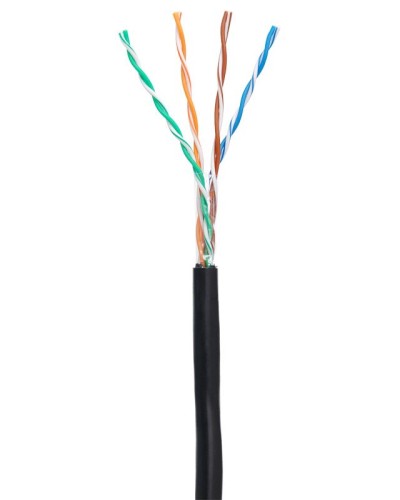 U/UTP 4pair, Cat5e, Out, PE (EC-UU004-5E-PE-BK-1). Кабель «витая пара» (LAN) для структурированных систем связи. NETLAN в Абакане