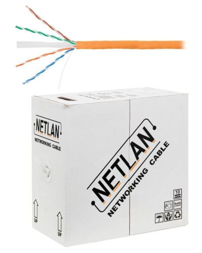 U/UTP 4pair, Cat6, Solid, In, LSZH (EC-UU004-6-LSZH-OR). Кабель «витая пара» (LAN) для структурированных систем связи. NETLAN в Абакане