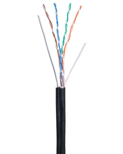 U/UTP 4pair, Cat5e, Out, Sw, PE (EC-UU004-5E-PE-SW-BK). Кабель «витая пара» (LAN) для структурированных систем связи. NETLAN в Абакане