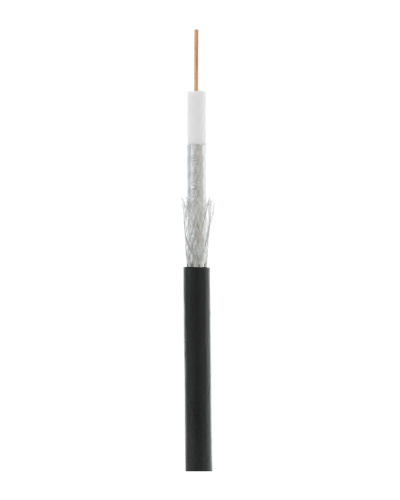 RG-6 CCS, Out, PE (EC-C2-32123B-BK-3). Кабель коаксиальный омедненный. NETLAN в Абакане