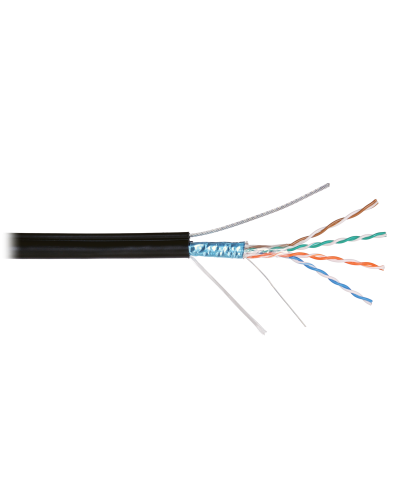 F/UTP 4pair, Cat5e, Solid, Out, SW, PVC (NMC 4905B-BK). Кабель «витая пара» (LAN) для структурированных систем связи. NIKOMAX в Абакане