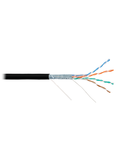 F/UTP 4pair, Cat5e, Solid, In/Out, нг(А)-HF (NMC 9200C-BK). Кабель «витая пара» (LAN) для структурированных систем связи. NIKOMAX в Абакане
