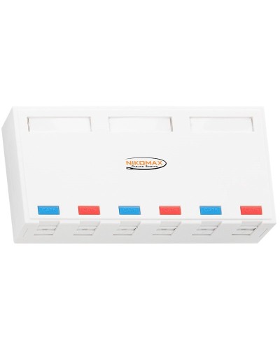 NMC-MB6P-ST-WT. Корпус настенной розетки. NIKOMAX в Абакане