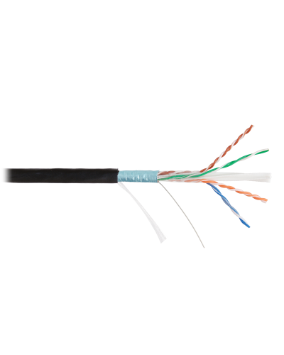 F/UTP 4pair, Cat6a, Solid, Out, PVC (NMC 4255B-BK). Кабель «витая пара» (LAN) для структурированных систем связи. NIKOMAX в Абакане