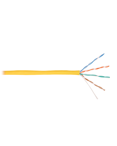 U/UTP 4pair, Cat5e, Solid, In, нг(А)-HF (NMC 9100C-YL). Кабель «витая пара» (LAN) для структурированных систем связи. NIKOMAX в Абакане