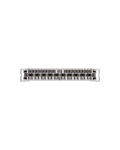 NMC-PL10-CU-10 (10 шт). Плинт неразмыкаемый, (0...9), крепление под кронштейн и круглые направляющие. NIKOMAX в Абакане