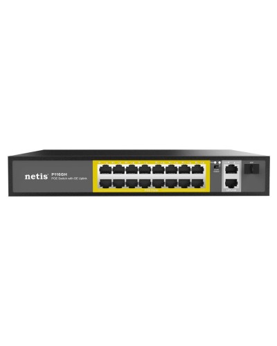 Netis P116GH. Коммутатор сетевой PoE неуправляемый. Netis в Абакане