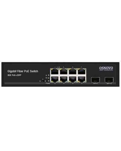 SW-80802(150W). Промышленный PoE коммутатор Gigabit Ethernet на 10 портов. OSNOVO в Абакане
