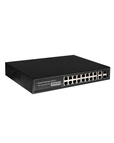 SW-8182/L(300W). Коммутатор 16-портовый  Gigabit Ethernet с PoE. OSNOVO в Абакане