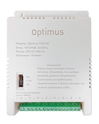 1250-8C. Источник вторичного электропитания импульсный (IP56). Optimus в Абакане