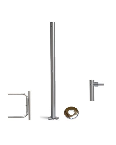 PERCo-BH02 2-15 с крышкой. Стойка с отверстием под стопорный механизм поворотной секции и с 2-мя отверстиями для крепления патрубков на стороне, противоположной створке. PERCo в Абакане