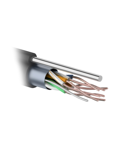 F/UTP 4PR 24AWG CAT5e 305м OUTDOOR+ТРОС*1. PROCONNECT (01-0155). Кабель «витая пара» (LAN) для структурированных систем связи. PROCONNECT в Абакане