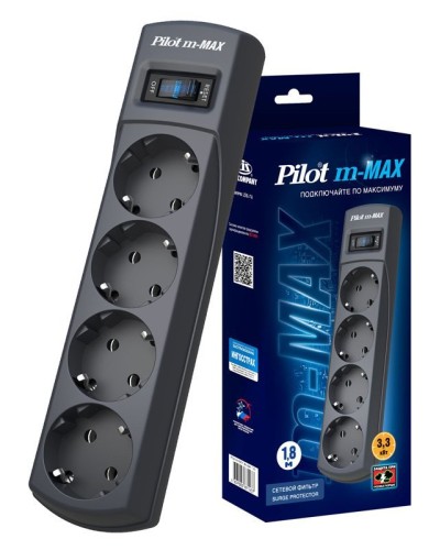 Pilot m-MAX 1.8м. Сетевой фильтр. Pilot в Абакане