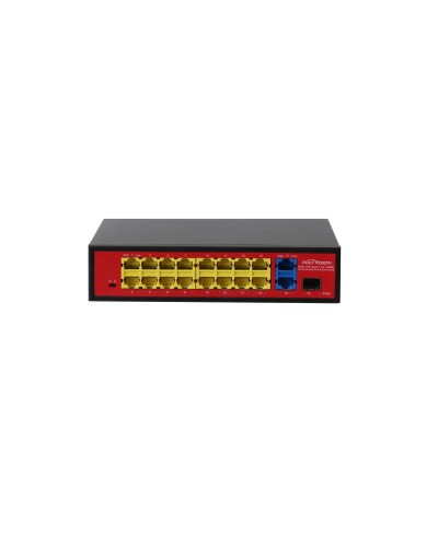 PND-16P-2G1F Lite (180W). Коммутатор неуправляемый 18-портовый с PoE. Polyvision в Абакане