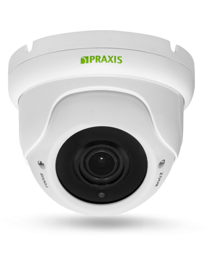 PP-7141IP 2.8-12 AUDIO. Видеокамера IP купольная. Praxis в Абакане