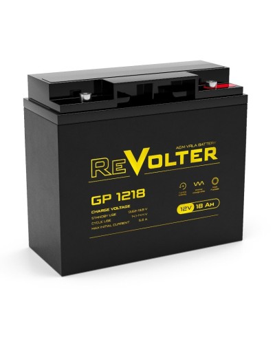 Revolter GP 1218. Аккумулятор автомобильный герметичный свинцово-кислотный. Revolter в Абакане