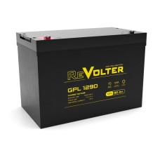 Revolter GPL 1290. Аккумулятор автомобильный герметичный свинцово-кислотный. Revolter