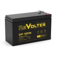 Revolter GP 1209. Аккумулятор автомобильный герметичный свинцово-кислотный. Revolter