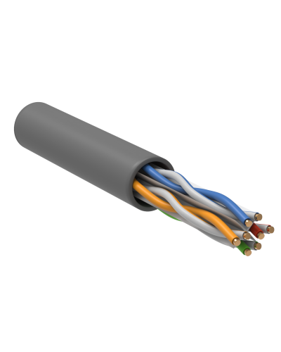 U/UTP, CAT 6, ZH нг(А)-HF, 4PR, 23AWG, INDOOR, SOLID, серый, 305 м, REXANT (01-0067). Кабель «витая пара» (LAN) для структурированных систем связи. Rexant в Абакане
