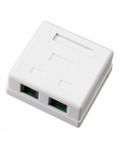Розетка компьютерная внешняя, 2-порта RJ-45 (8P8C), UTP CAT 6 REXANT (03-0136): Розетка RJ-45 в Абакане