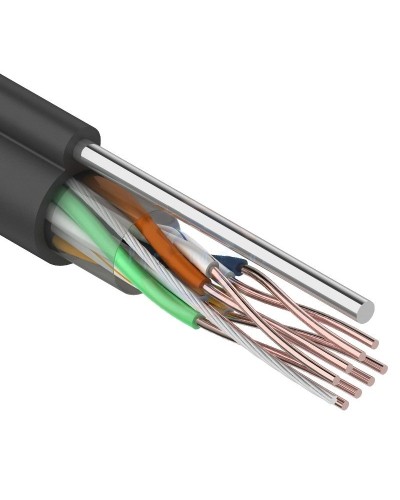 U/UTP 4PR 24AWG CAT5e 305м OUTDOOR+ТРОС*1 REXANT (01-0046). Кабель «витая пара» (LAN) для структурированных систем связи. Rexant в Абакане
