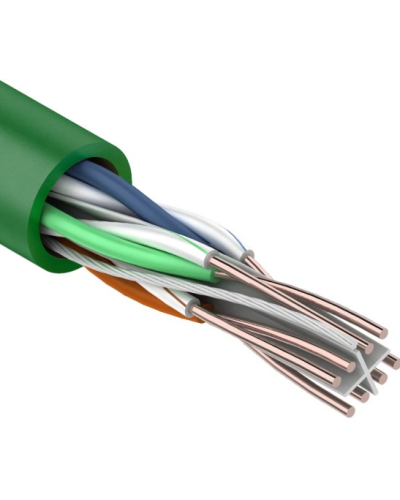 U/UTP, CAT 6, нг(А)-LSLTx, 4х2х0,575мм, 23AWG, INDOOR, SOLID, зеленый, 305м REXANT (01-0071). Кабель «витая пара» (LAN) для структурированных систем связи. Rexant в Абакане