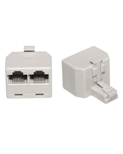 Двойник компьютерный UTP RJ-45(8P8C) (штекер - 2 гнезда) REXANT (03-0102): Кабельный соединитель в Абакане