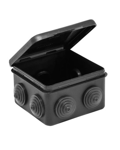 Коробка TYCO ОП 80х80х50мм откидная крышка УХЛ1 IP54 черный (67040МЧ). Коробка распределительная. RuVinil в Абакане