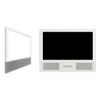 Sonik 7 Cloud (White+White). Монитор домофона цветной с функцией «свободные руки». SLINEX