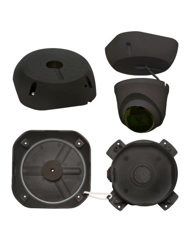 МК-4 PRO (цвет черный). Монтажная коробка для крепления уличных видеокамер. SLT в Абакане