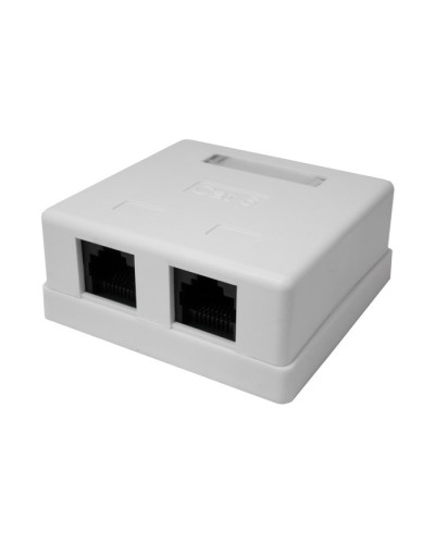 Розетка настенная RJ-45, 8P8C, Cat.6, 2 порта UTP (10-0310): Компьютерная розетка в Абакане