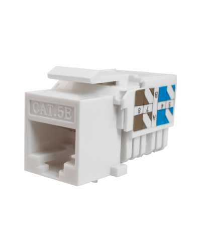 Модуль-вставка Keystone Кат5е, инстр.зад, белый UTP (10-0313): Вставка Keystone Jack RJ-45 в Абакане
