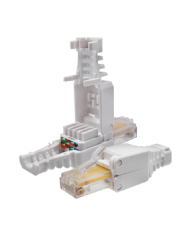 Коннектор 8P8C U/UTP Cat.5e (RJ-45) безинструментальный (10-0218). Разъем RJ-45. SUPRLAN в Абакане