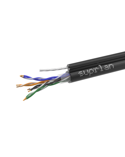 UTP Cat.5e 4x2xAWG24 Cu PE Outdoor T-FG8 (трос) Standard (01-0322-1). Кабель «витая пара» (LAN) для структурированных систем связи. SUPRLAN в Абакане