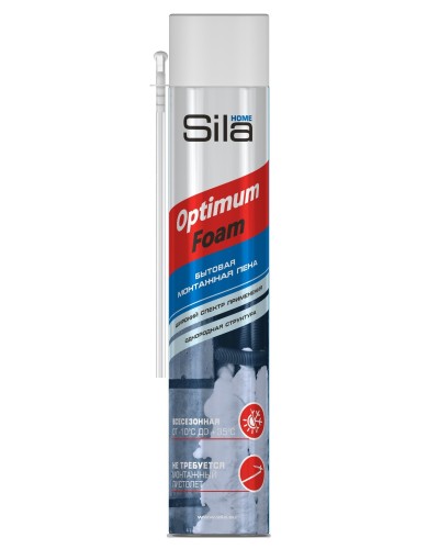 Пена монтажная SILA HOME OPTIMUM FOAM, всесезонная, 750 мл. Пена монтажная. Sila в Абакане