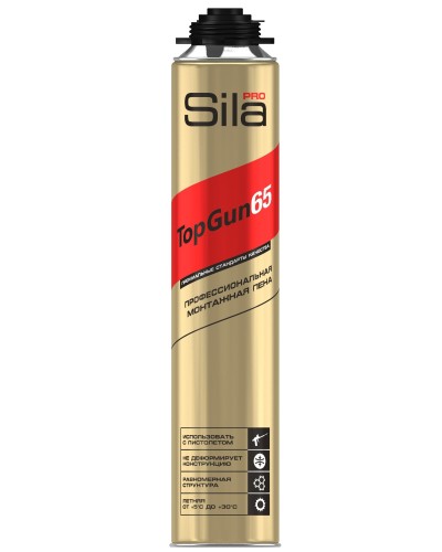 Пена монтажная Sila Pro TopGun 65, 875 мл. Пена монтажная. Sila в Абакане