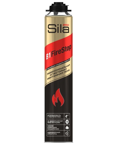 Пена огнестойкая Sila Pro B1 Firestop, 750 мл: Пена монтажная профессиональная в Абакане