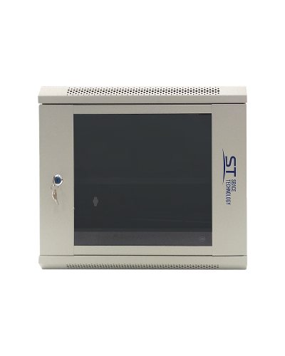 ST-NC9U600 (серый) С ПОЛКОЙ. Шкаф телекоммуникационный 19 настенный 9U. Space Technology в Абакане
