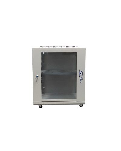 ST-NC12U600 (серый) С ПОЛКОЙ. Шкаф телекоммуникационный 19 настенный 12U. Space Technology в Абакане