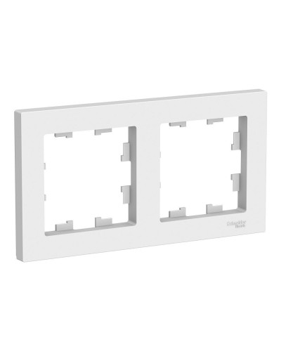 AtlasDesign рамка 2-местная универсальная, белый (ATN000102). Рамка. Systeme Electric в Абакане