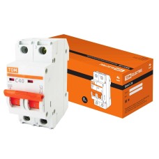 ВА47-29 2Р 40А 4,5кА х-ка С (SQ0206-0097). Автоматический выключатель. TDM ЕLECTRIC