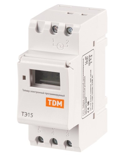 ТЭ15-1мин/7дн-16on/off-16А-DIN TDM (SQ1503-0005). Таймер электронный. TDM ЕLECTRIC в Абакане